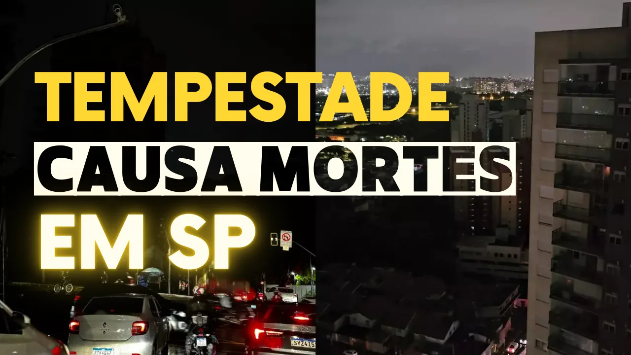 Ventania causa danos em bairros de São Paulo e provoca apagões, enquanto fortes chuvas causam mortes no interior do estado.