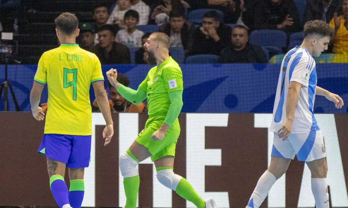 Brasil vence Argentina e conquista hexa na Copa do Mundo de Futsal (Foto: Leto Ribas/CBF via ABr)