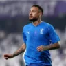 Neymar em sua reestreia pelo Al-Hilal durante partida contra o Al Ain.