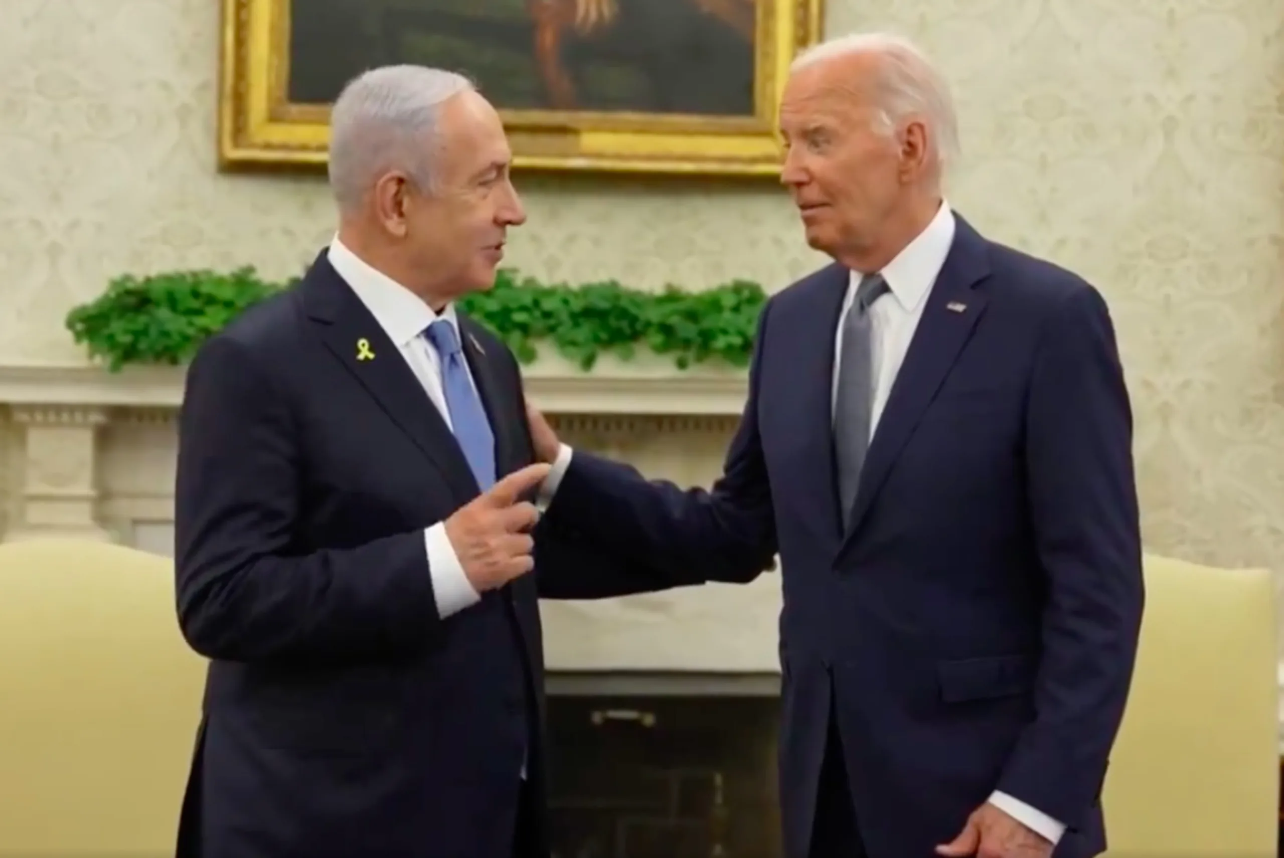 Washington/EUA - 25/07/2024 - Presidente dos EUA Joe Biden recebe o Premier de Israel Benjamin Netanyahu na Casa Branca. Foto: RS via Fotos Públicas