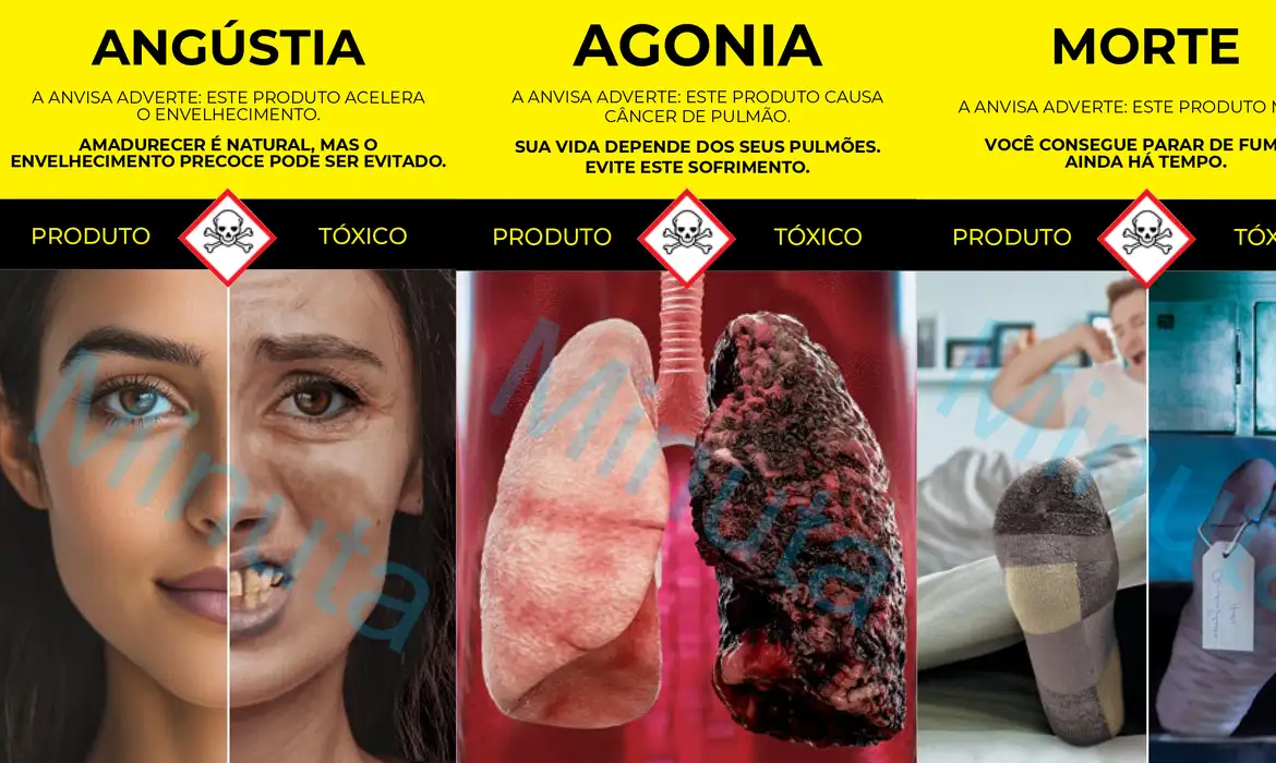 Novas advertências da Anvisa buscam impactar visualmente sobre os riscos do tabagismo