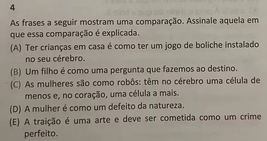 Questões de concurso de Macaé são anuladas por conteúdo machista | Diário Carioca