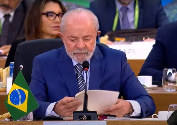 Lula discursa na cúpula do G20 - Foto: Reprodução