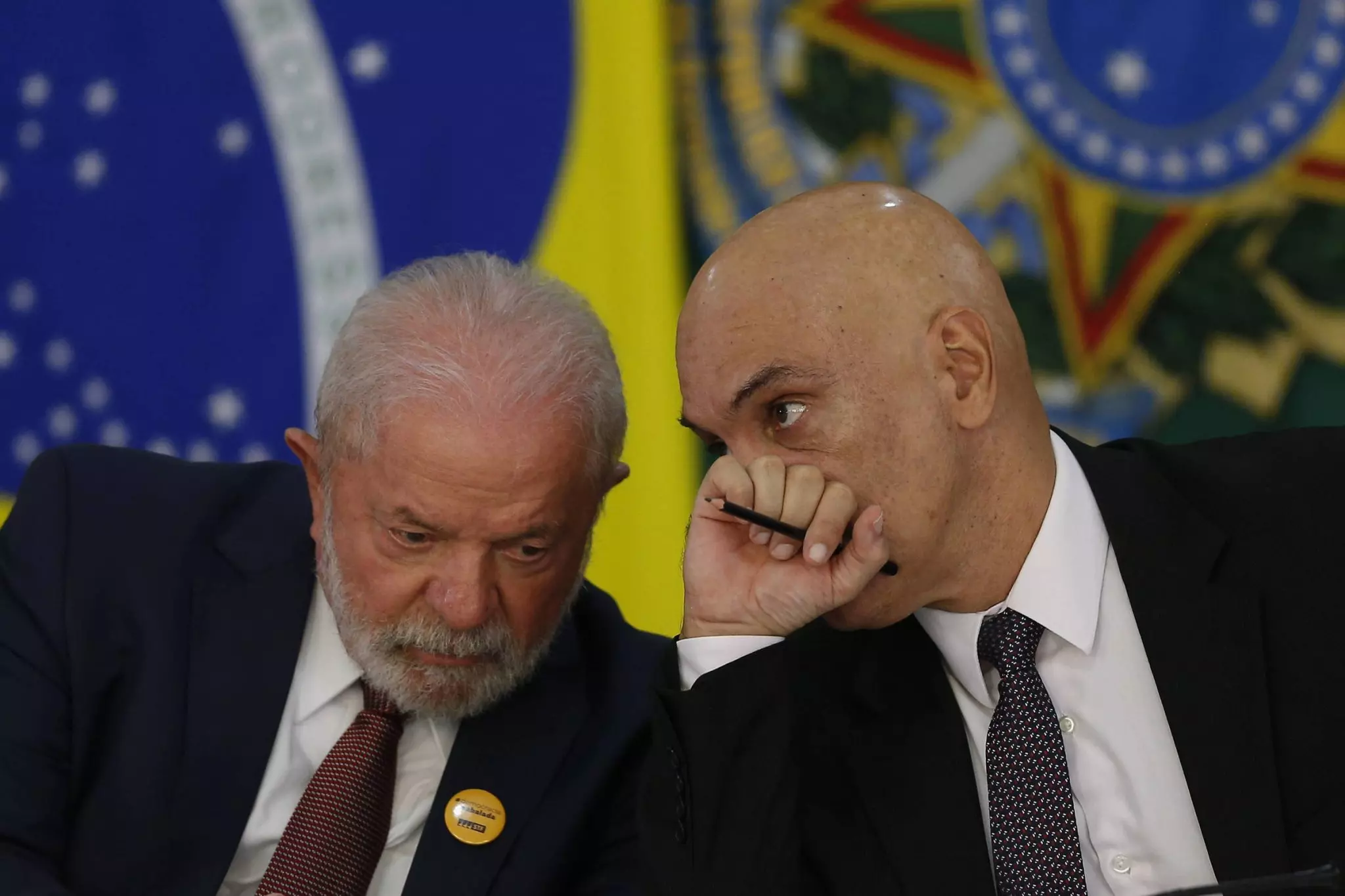 Presidente Lula e Alexandre de Moraes (STF): Inquérito apura se houve uma tentativa de golpe após eleições em 2022. Foto: reprodução
