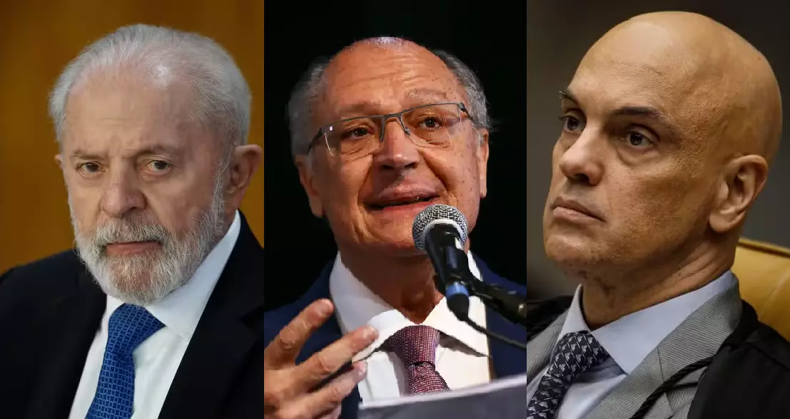 Lula, Geraldo Alckmin, e Alexandre de Moraes: PF desarticula organização criminosa que planejou assassinato dos três. Foto: reprodução