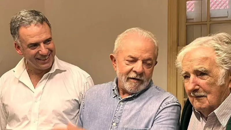 Yamandú Orsi, Pepe Mujica e Lula. Foto: Divulgação