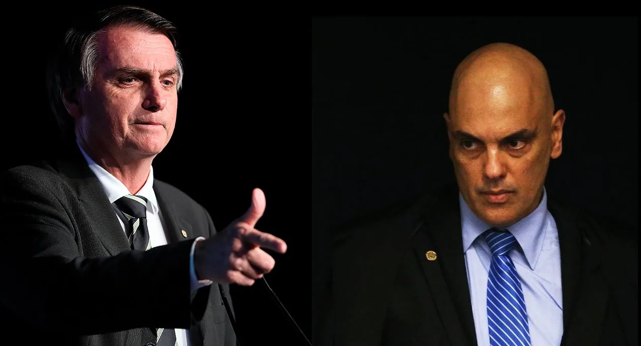 Jair Bolsonaro e Alexandre de Moraes