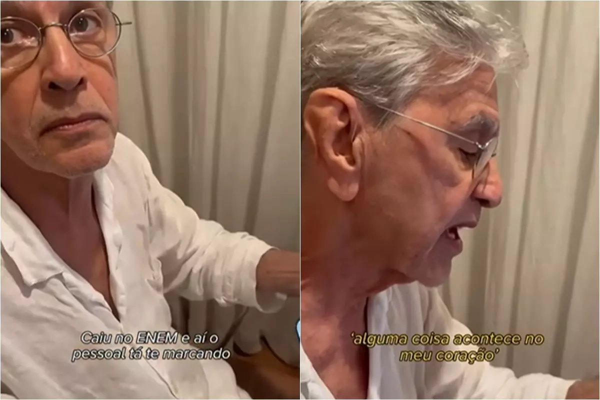 Caetano Veloso em vídeo compartilhado na web – Reprodução