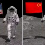 Que país será o primeiro a levar humanos de volta à superfície lunar? Enquanto EUA enfrentam atrasos em seu cronograma, a China avança sem problemas no plano de chegar lá até 2030. Merlin74 / Shutterstock