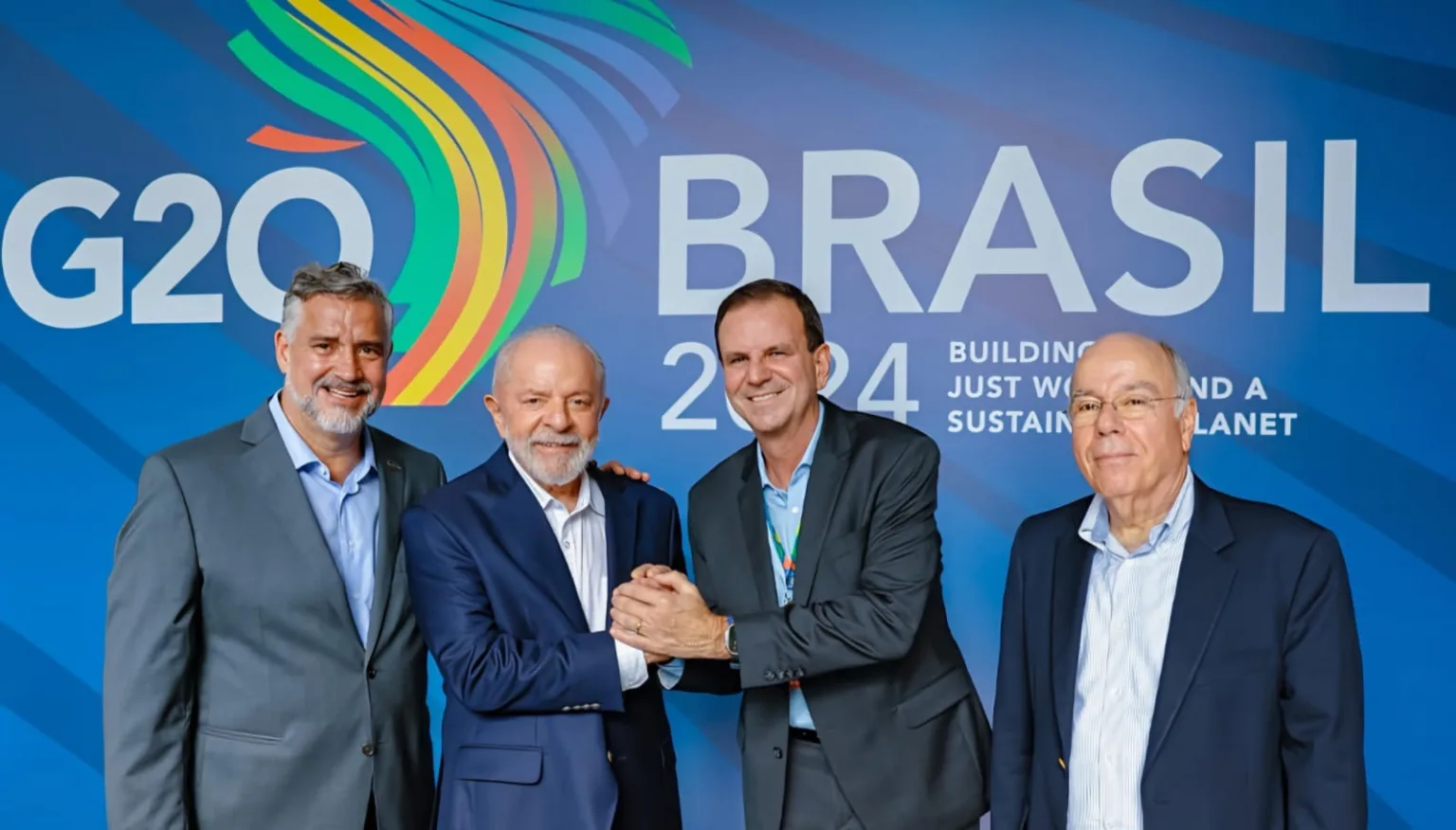 Paulo Pimenta, Lula Eduardo Paes e Mauro Vieira