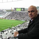 Alexandre de Moraes, ministro do STF, em um jogo do Corinthians. Foto: reprodução