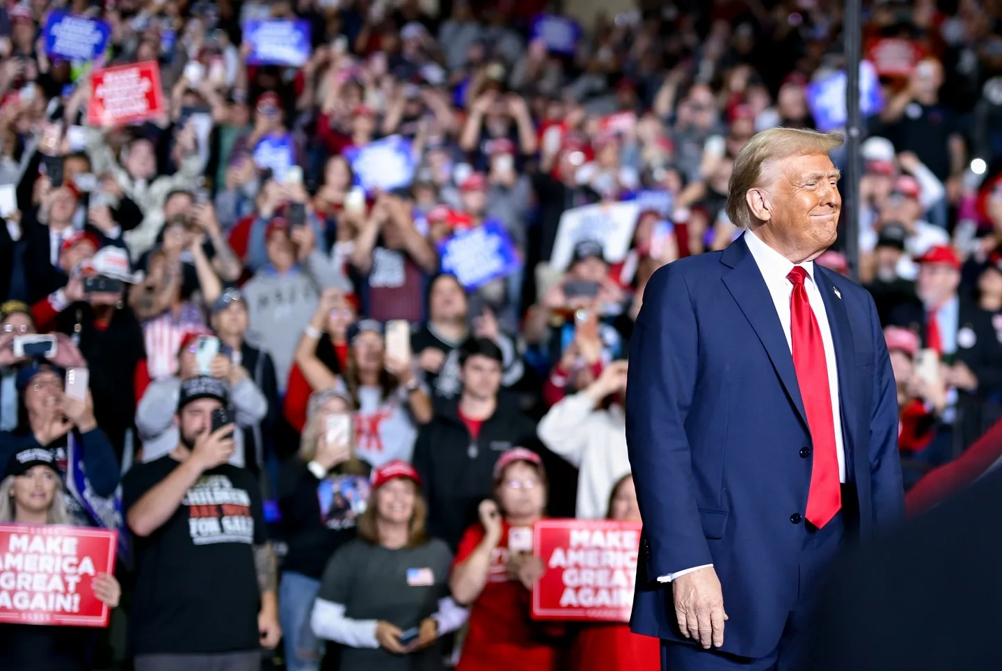 Donald Trump candidato a presidência do Estados Unidos durante campanha em Allentown, EUA foto RS/via Fotos Publicas