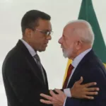 O deputado Otoni de Paula em encontro com Lula. Foto: reprodução