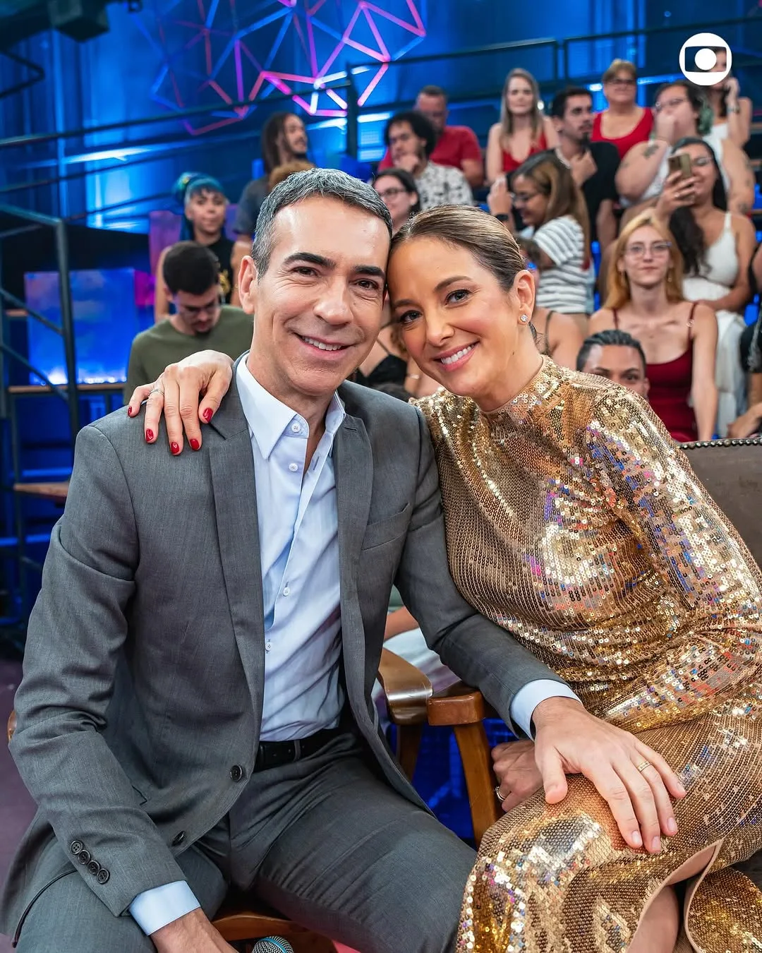 César Tralli e Ticiane Pinheiro Crédito da foto: Divulgação TV Globo