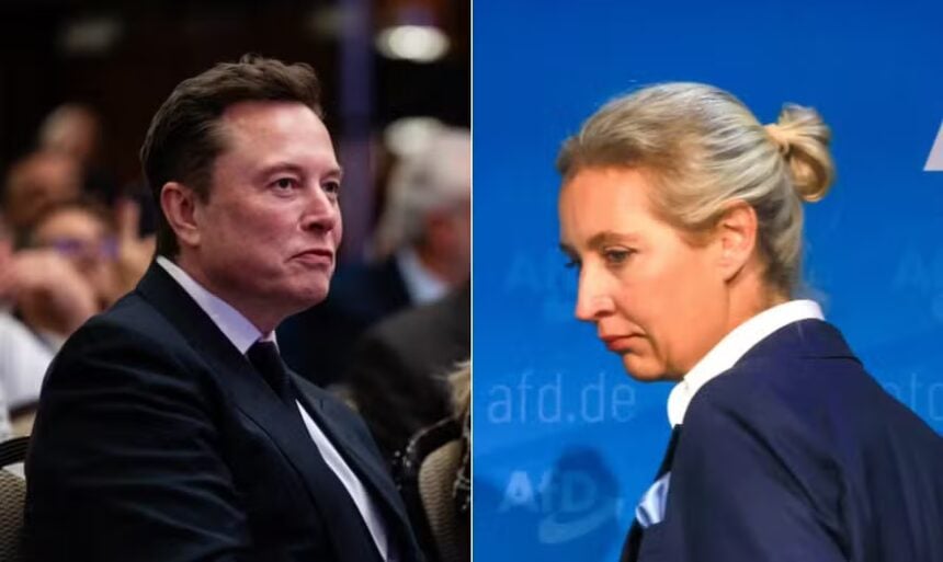 Elon Musk e Alice Weidel: live polêmica no X gera reações da União Europeia.