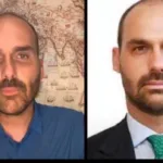 Eduardo Bolsonaro: internautas começaram a comentar a aparência mais magra e o formato do rosto do político, que muitos consideraram “cabeçudo” – Foto: Reprodução