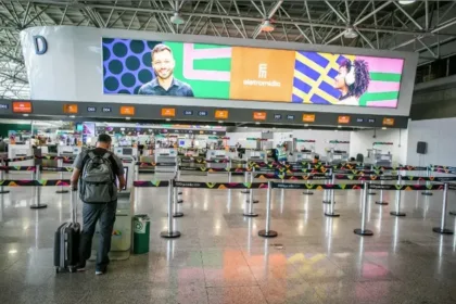 Parte interna do Aeroporto Internacional do Galeão. Foto: reprodução