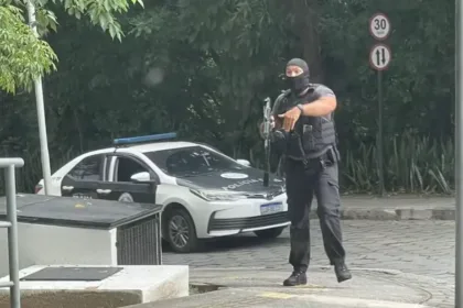 Polícia Civil durante ação na Fiocruz, no Rio. Foto: reprodução