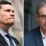 Sergio Moro e Eduardo Cunha: ex-deputado diz que ex-juiz era chefe de gangue. Foto: reprodução