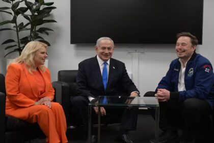 O criminoso de Guerra Benjamin Netanyahu e Elon Musk - Reprodução