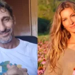 O ator Tuca Andrada e a modelo Gisele Bündchen – Reprodução