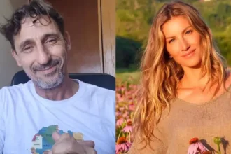 O ator Tuca Andrada e a modelo Gisele Bündchen – Reprodução