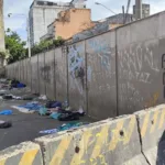 Muro na Cracolândia, em São Paulo