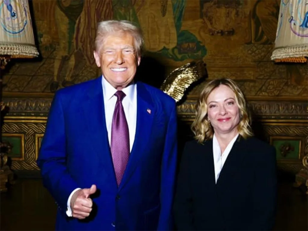 Donald Trump e Giorgia Meloni - Foto: Reprodução