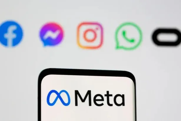 Logo da Meta, empresa responsável pelo Facebook, Instagram e WhatsApp – Foto: Reprodução