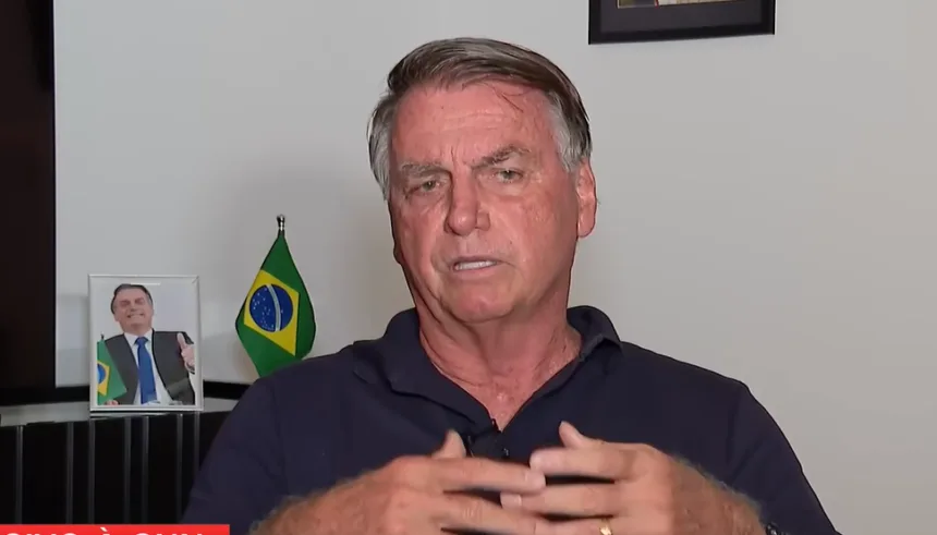 O ex-presidente Jair Bolsonaro em entrevista à CNN Brasil. Foto: reprodução