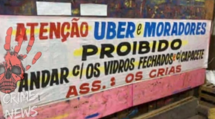 Grupo impõe regras no Batan, em Realengo, proibindo vidros fechados e capacetes; medida afeta motoristas de aplicativos