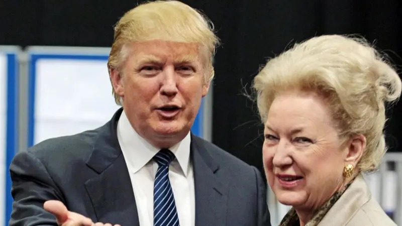 Donaldo Trump, presidente dos EUA e Mary Anne Trump, mãe do presidente, que morreu aos 88 anos em 2000 | Foto: Reprodução