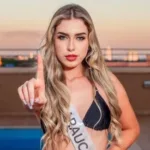 Modelo Gabrielly Vitória, de 19 anos, perdeu o título de Miss Araucária 2024. Foto: Reprodução