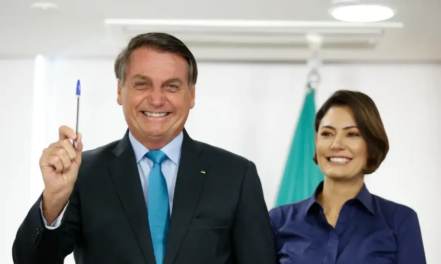 Jair e Michelle Bolsonaro - © Carolina Antunes/PR