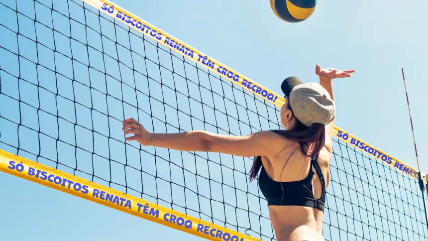 Praia do Leme recebe clínica com os jogadores do Vôlei Renata